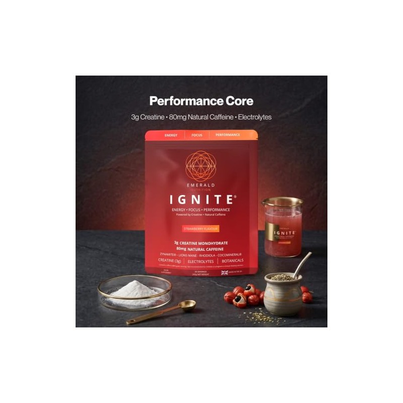 Ignite | Creatine, Caffeine & Electrolytes | Strawberry