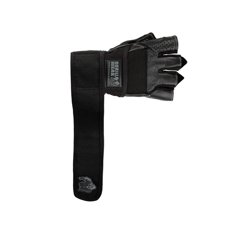Gorilla Wear Dallas Wrist Wrap Gloves – Black - X-Large