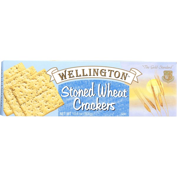 Wellington Stoned Wheat Crackers, cheese , 10.6-Ounces (Pack of 12)