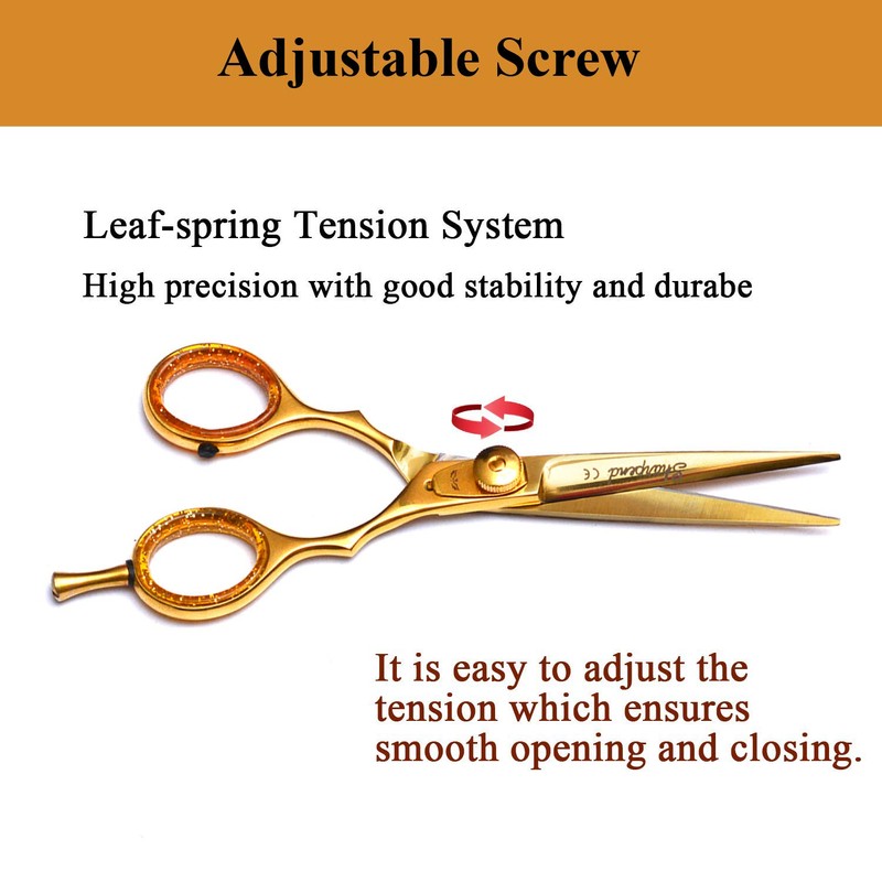Professional 5.5 inch Hair Cutting Scissors Thinning Shears Set Sharpend