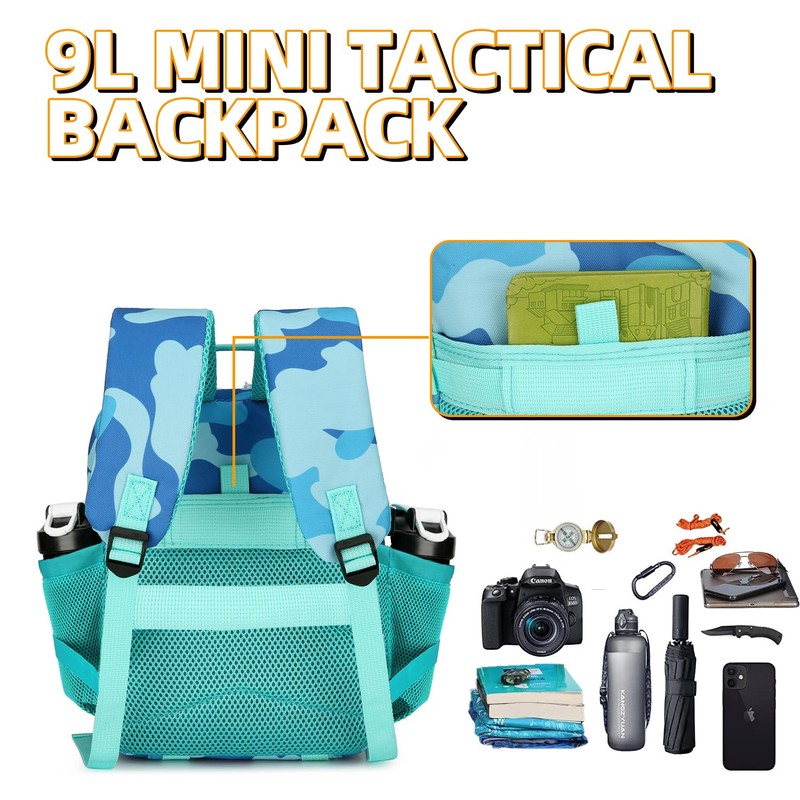 HongXingHai 9L Tactical Assault Backpack Gym Backpack Hiking Travel Backpack