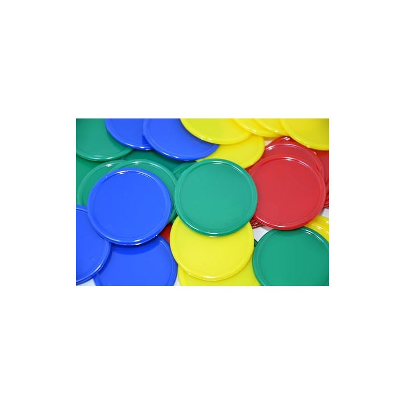 Smartdealspro Set of 160 Opaque 1 1/2 Inch Plastic Counting