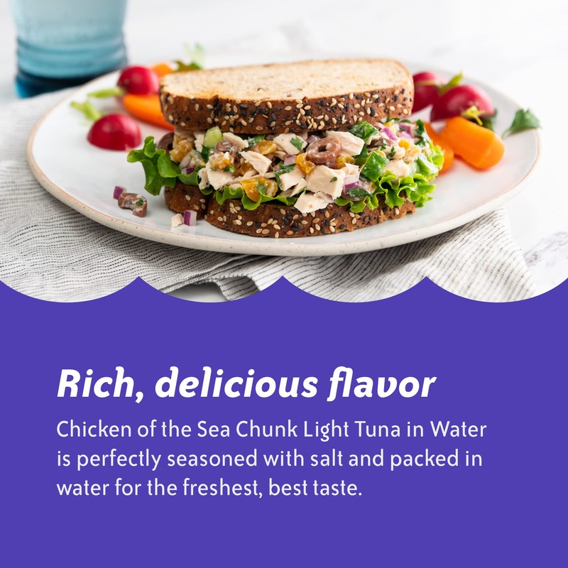 Chicken of the Sea Chunk Light Tuna in Water, 12