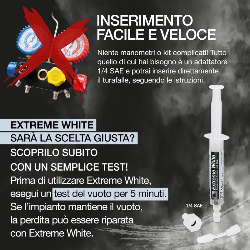 Errecom Extreme White, Turafalle per Frigoriferi con compressore ermetico e