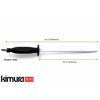 Kimura Professional Ceramic Honing Rod, 10 inch Honing Steel, Ceramic