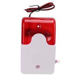 Solar Sound and Light Alarm Motion Sensor Acoustic Security Siren Motion Sensor Alarm Flash Strobe for Home Villa, Farm, Stable, Schools (220V)