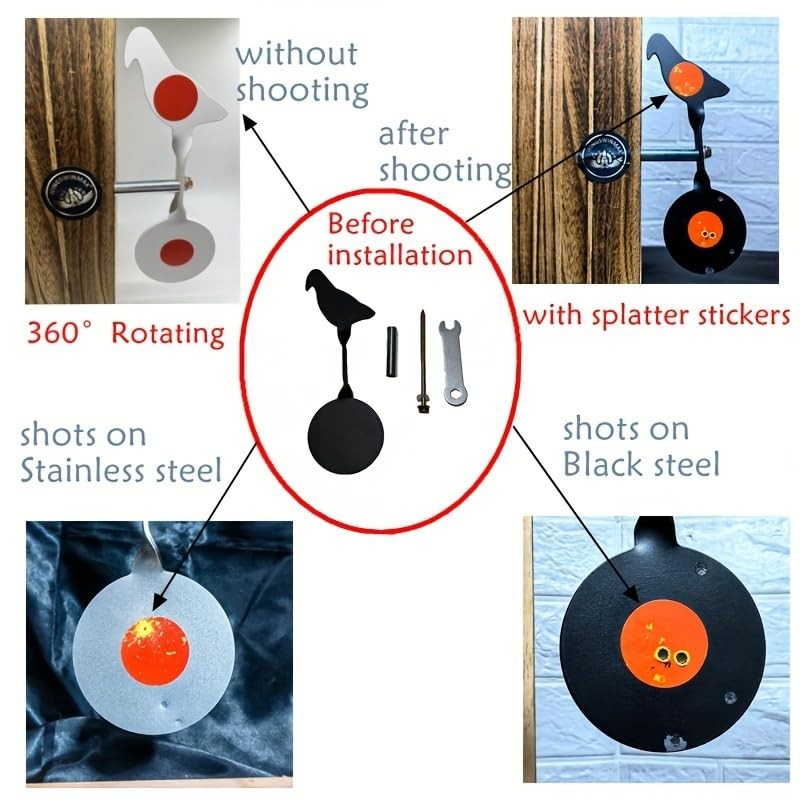 Wingswinmax Bigger Bird Spinner Air Gun Target 19.3cm/7.6" Slingshot Target