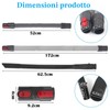 GROFIS Set di 4 Ricambio Accessori con Cannuccia Lunga Piatta,