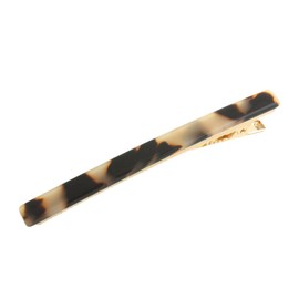 VingTAINE H-813-BE- Tortoise Shell Style Simple Hair Clip, Beak Clip, Dakar Clip, Hair Accessories, Beige