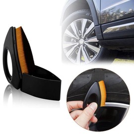LALOCAPEYO Car Tire Brush, Tire Gloss Applicator, Detail Brush with Sealing Dust Cover, Reusable, Can Effectively Clean Every Corner of The Car, Including Tires, Leather Seats, Bumper, Vents, Etc