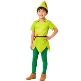 R-Dream Peter Pan Children's Cosplay Set, Kids Costume, Halloween Costume, Hat Included, Boys, Girls, 3D Print, Size 130