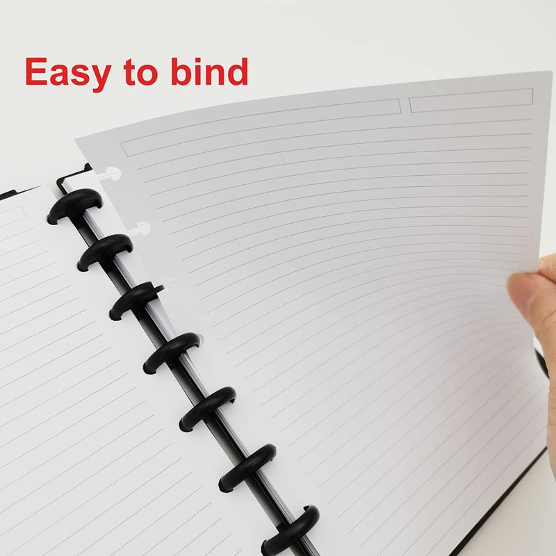 Getvow (3 Pack) A5 TUL Discbound Lined Refill Paper, Junior