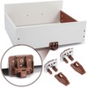 10Pcs Drawer Slide Track Guide Glide with Drawer Guide Metal