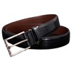 White Fang BT879 Men's Belt, Crocodile Pattern, PU Leather, Stylish,