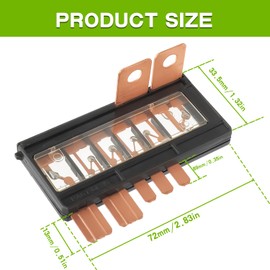 EPLZON 38231-TR0-A01 Multi Block Fuse 6 Circuit 32A with Installation Screws Fit for Civic 2012-2015