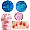 LiBiuty Nail Templates Nail Plates Nail Stamping Templates Stamper Scraper