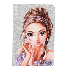 Depesche 12645 TOPModel Glitter Queen Notebook and Pencil Gift Set, Lined Pages and Glitter Cover