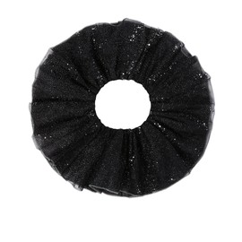 Girls Tutu Skirt 4 Layered Tulle Sparkly Ballet Skirt Sequines Ballet Dance Dress Princess Pettiskirt Dress Up 3-12 Years Black