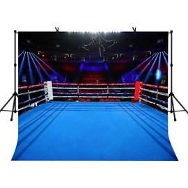 LYLYCTY Boxing Birthday Backdrop for Photography 9x6ft Boxing Arena Sport Background for Children Boy Portrait Birthday Party Decor Photo Booth Studio Props BJZYLY253