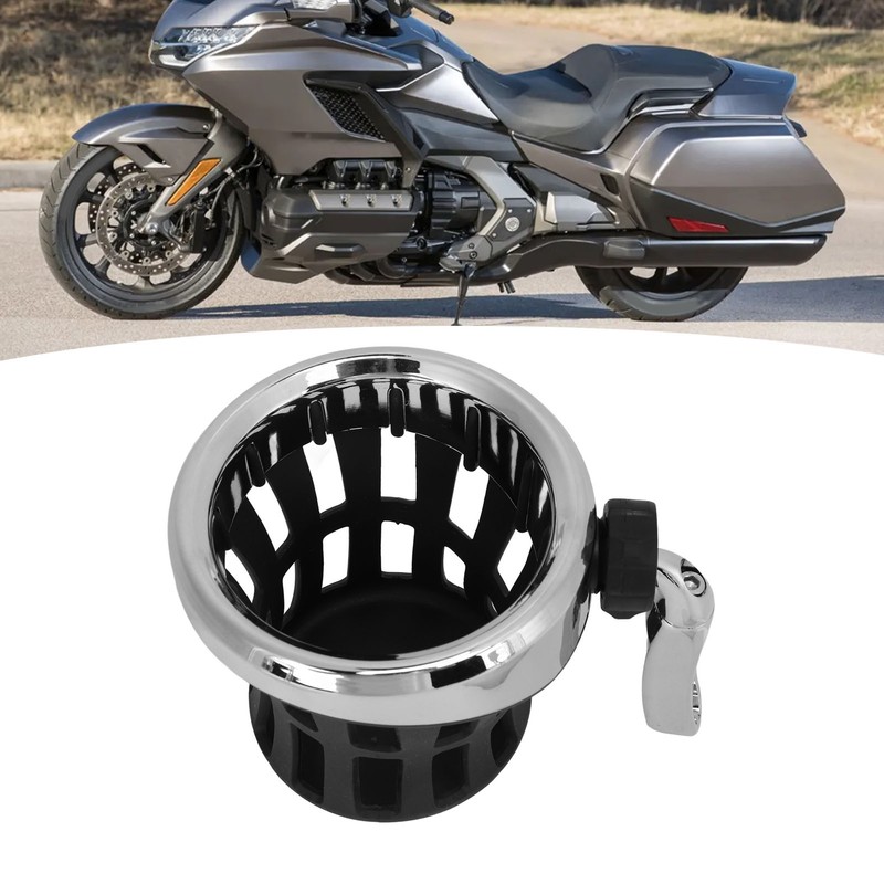 Car Cup Holder Aluminum Rubber Motorcycle Handlebar Drink Mount Replacement