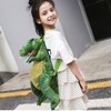 Kids Dinosaur Backpack Cartoon 3D Dinosaur Shape Soft Plush Kids