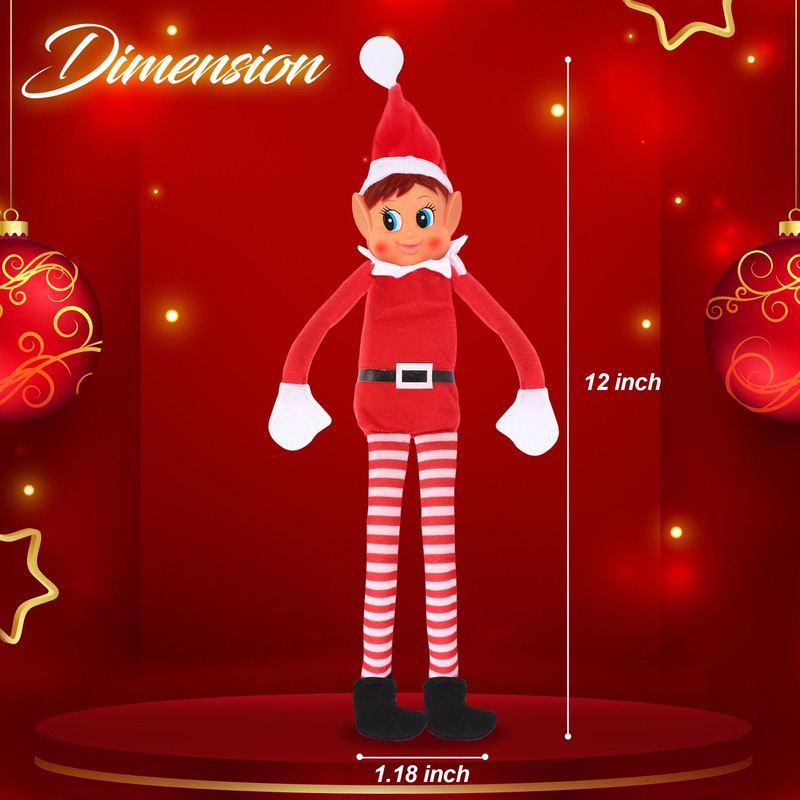 Christmas Elf Behaving Badly Plush Toy | Elfette Novelty Long