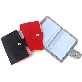 Simple Color Card Wallet Wallet Yellow 6ea