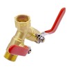 Joywayus Brass 3/4" GHT Garden Hose Splitter Full Flow 3-Way