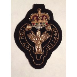 Handmade Vintage Gold Bullion "CY MRU" With Crown Patch