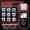 Car Battery Tester with Printer 6V 12V 24V, OBDResource BM800