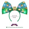 Funyrich LED Bow Headbands Green St.Patrick’s Day Clover Headband Irish