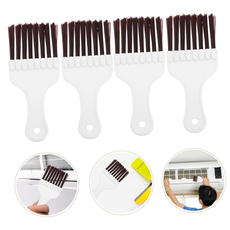 BUGUUYO 4pcs Condenser Brush Air Conditioners Soft Refrigerator Coil Cleaning