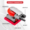 DATOUBOSS Random Orbit Sander Square Pneumatic Palm Air Sander for