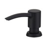 Built in Sink Soap Dispenser Matte Black, ABS Pump Head,