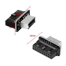 VOANZO USB Motherboard Adapter Type E to USB 3.0/Type C 20 Pin Header Adapter USB Female Installation