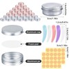 Zeuwets Pack of 30 Aluminium Empty Containers, 15 ml Round