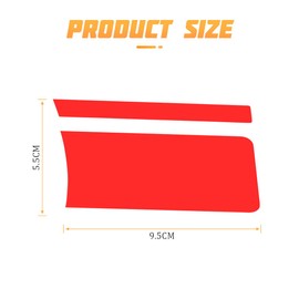 CGEAMDY 6 Stück Autorad Reflektierende Aufkleber, Auto Styling Auto Reifen Felge Dekoration Zubehör, Auto Selbstklebende Aufkleber DIY Motorrad Rad Aufkleber(Rot)