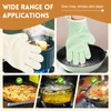 2 Pairs Silicone Oven Mitts Heat Resistant Gloves Heat Resistant