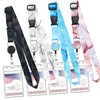 4 Pack Detachable lanyards for Cruise Ship Cards,Retractable Cruise Lanyards,with
