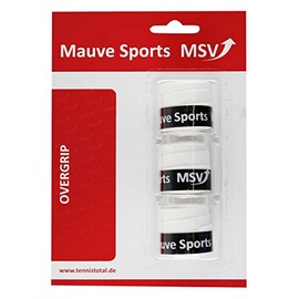 Mauve Sports Prespi-Absorb Tennis Overgrip 3 Pack White ()