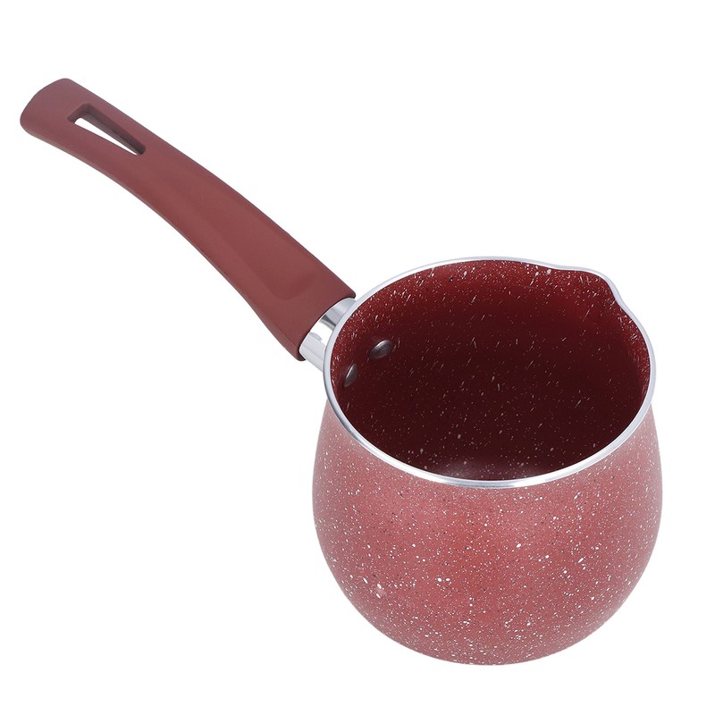 Single Handle Coffee Warmer Boiling Pot Mini Milk Pan Aluminum