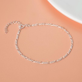 SILBERTALE Women's Bracelet 925 Sterling Silver Adjustable Bracelet 17 + 3 cm, Sterling Silver