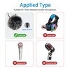 Microphone Windscreen 2 Pieces Microphone Windshield 1 cm Lavalier Microphone