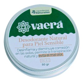 Desodorante Natural Para Piel Sensible De 50 Grs