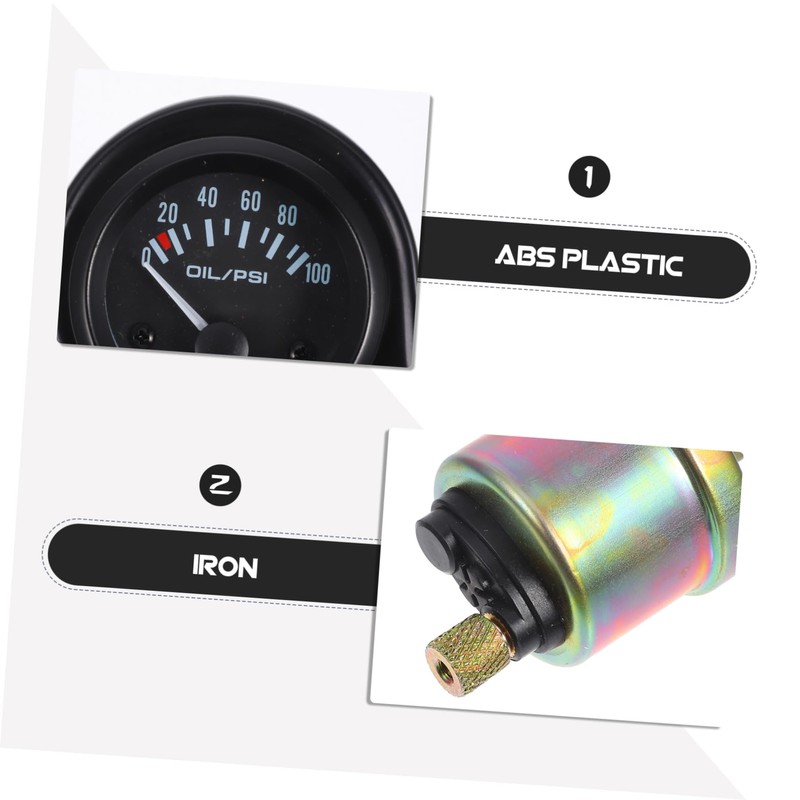 Alipis Oil Pressure Gauge Durable Auto Oil Pressure High Precision