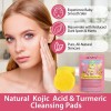 60 Pads Faciales Desmaquillantes Cúrcuma Manzanilla Natural