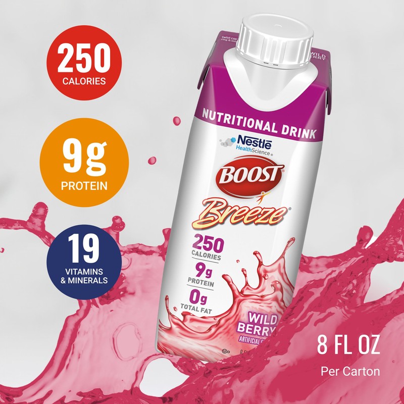 BOOST Breeze Clear Nutritional Drink - 250 Calories - 19