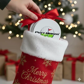 Putt Maker Putting Discs 4-Pack, Christmas Stocking Stuffer for Golfers, Golf Training Disk Accessories, Indoor/Outdoor Practice Aid, Flat Cup Ghost Hole, Great Golf Simulator Hole: Made in USA