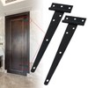 2 Pcs Heavy Duty T Hinges with Mounting Screw, 8