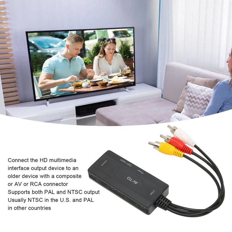 HD Video Converter Box RCA and AV and Composite to